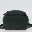 PRADA Backpack Nylon Green Silver Auth 173925-5