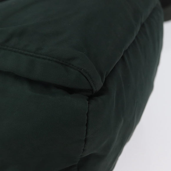 PRADA Backpack Nylon Green Silver Auth 173925