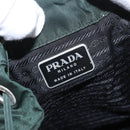PRADA Backpack Nylon Green Silver Auth 173925-21