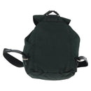 PRADA Backpack Nylon Green Silver Auth 173925-2