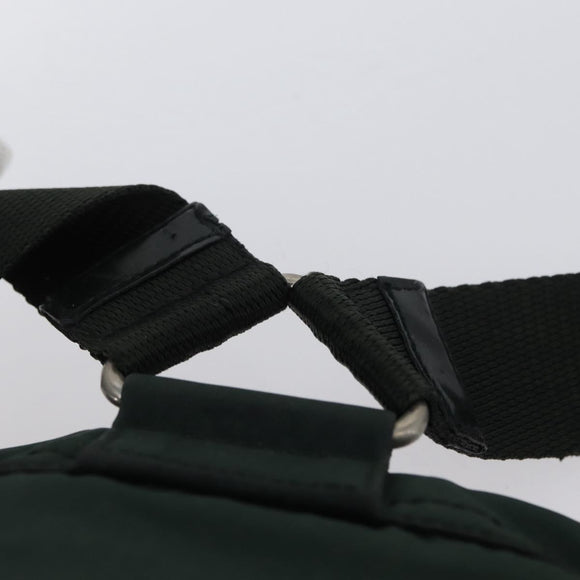 PRADA Backpack Nylon Green Silver Auth 173925