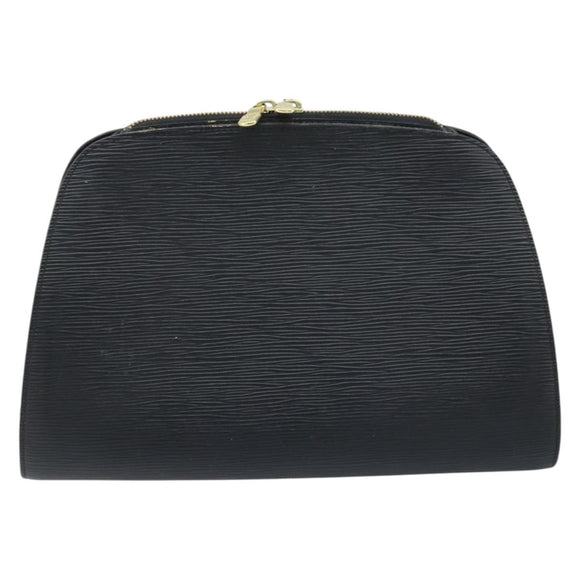 LOUIS VUITTON Epi Dauphine GM Cosmetic Pouch Black M48432 LV Auth 173926
