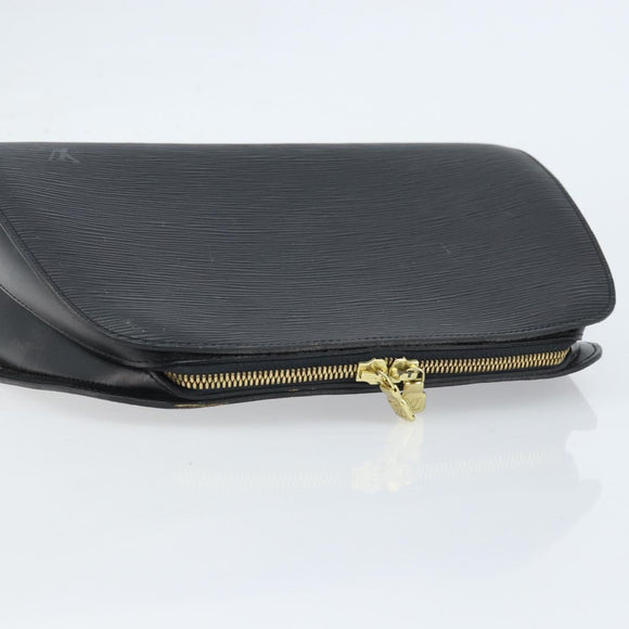 LOUIS VUITTON Epi Dauphine GM Cosmetic Pouch Black M48432 LV Auth 173926