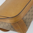 GUCCI Micro GG Supreme Shoulder Bag PVC Beige Gold Auth 173930-16