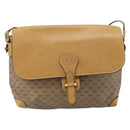 GUCCI Micro GG Supreme Shoulder Bag PVC Beige Gold Auth 173930-13