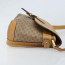 GUCCI Micro GG Supreme Shoulder Bag PVC Beige Gold Auth 173930-3