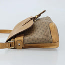 GUCCI Micro GG Supreme Shoulder Bag PVC Beige Gold Auth 173930-4