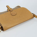 GUCCI Micro GG Supreme Shoulder Bag PVC Beige Gold Auth 173930-6