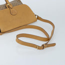 GUCCI Micro GG Supreme Shoulder Bag PVC Beige Gold Auth 173930-7
