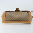 GUCCI Micro GG Supreme Shoulder Bag PVC Beige Gold Auth 173930-5