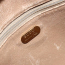 GUCCI GG Plus Supreme Clutch Bag PVC Beige Gold Auth 173932-9
