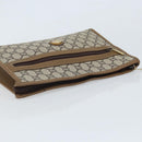 GUCCI GG Plus Supreme Clutch Bag PVC Beige Gold Auth 173932-5