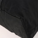 PRADA Boston Bag Nylon Black Silver Auth 173934-16