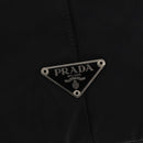 PRADA Boston Bag Nylon Black Silver Auth 173934-18