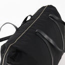 PRADA Boston Bag Nylon Black Silver Auth 173934-6