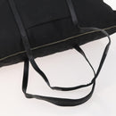 PRADA Boston Bag Nylon Black Silver Auth 173934-7