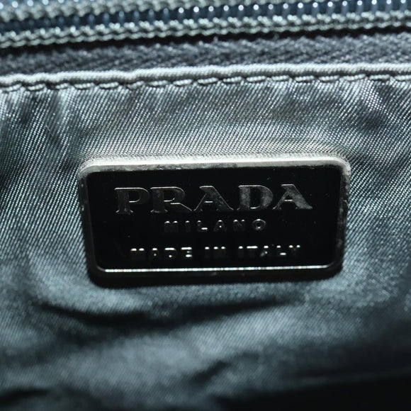 PRADA Sports Boston Bag Nylon 2way Orange Silver Auth 173935