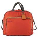 PRADA Sports Boston Bag Nylon 2way Orange Silver Auth 173935-13