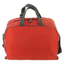 PRADA Sports Boston Bag Nylon 2way Orange Silver Auth 173935-2