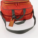 PRADA Sports Boston Bag Nylon 2way Orange Silver Auth 173935-7