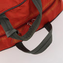 PRADA Sports Boston Bag Nylon 2way Orange Silver Auth 173935-8
