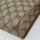 GUCCI GG Supreme Clutch Bag PVC Beige Gold 97 01 038 Auth 173939-15
