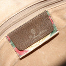 GUCCI GG Supreme Clutch Bag PVC Beige Gold 97 01 038 Auth 173939-9