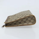 GUCCI GG Supreme Clutch Bag PVC Beige Gold 97 01 038 Auth 173939-4