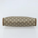 GUCCI GG Supreme Clutch Bag PVC Beige Gold 97 01 038 Auth 173939-6