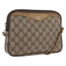 GUCCI GG Supreme Shoulder Bag PVC Beige Gold 97 02 068 Auth 173940-1