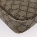 GUCCI GG Supreme Shoulder Bag PVC Beige Gold 97 02 068 Auth 173940-11