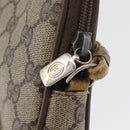 GUCCI GG Supreme Shoulder Bag PVC Beige Gold 97 02 068 Auth 173940-15