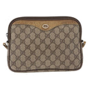 GUCCI GG Supreme Shoulder Bag PVC Beige Gold 97 02 068 Auth 173940-2