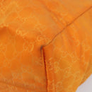 GUCCI GG Canvas Tote Bag Nylon Orange 282439 Auth 173944-9