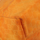 GUCCI GG Canvas Tote Bag Nylon Orange 282439 Auth 173944-14