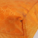 GUCCI GG Canvas Tote Bag Nylon Orange 282439 Auth 173944-15