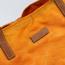 GUCCI GG Canvas Tote Bag Nylon Orange 282439 Auth 173944-10