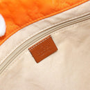 GUCCI GG Canvas Tote Bag Nylon Orange 282439 Auth 173944-17