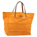 GUCCI GG Canvas Tote Bag Nylon Orange 282439 Auth 173944-1