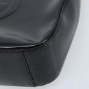 GUCCI Shoulder Bag Patent leather Black Silver 000 0506 Auth 173947-9