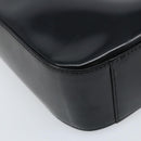 GUCCI Shoulder Bag Patent leather Black Silver 000 0506 Auth 173947-14
