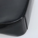 GUCCI Shoulder Bag Patent leather Black Silver 000 0506 Auth 173947-16
