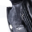 GUCCI Shoulder Bag Patent leather Black Silver 000 0506 Auth 173947-19