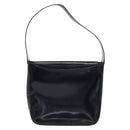 GUCCI Shoulder Bag Patent leather Black Silver 000 0506 Auth 173947-2