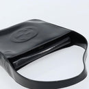 GUCCI Shoulder Bag Patent leather Black Silver 000 0506 Auth 173947-6