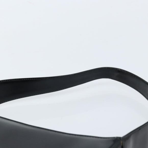 GUCCI Shoulder Bag Patent leather Black Silver 000 0506 Auth 173947