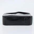 GUCCI Shoulder Bag Patent leather Black Silver 000 0506 Auth 173947-5