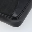 GUCCI GG Canvas Clutch Bag Black Gold 018 3754 3642 Auth 173949-11