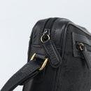 GUCCI GG Canvas Clutch Bag Black Gold 018 3754 3642 Auth 173949-13