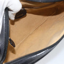 GUCCI GG Canvas Clutch Bag Black Gold 018 3754 3642 Auth 173949-15